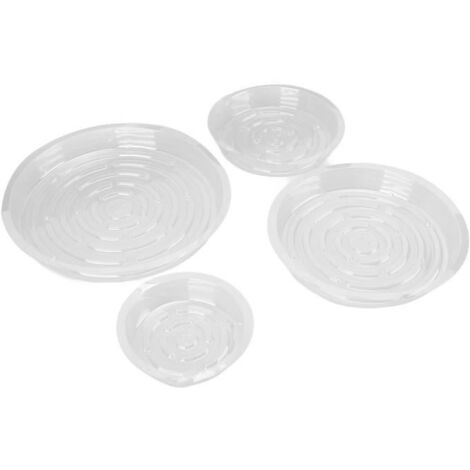 KEENSO Plateau de soucoupe pour plantes Lot de 20 Soucoupes pour Plantes Pot de Fleurs Soucoupe Plateau Plantes piscine (1/4)