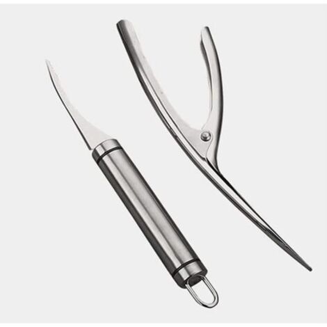 Éplucheur De Crevettes, Shrimp Peeling,2 Outils D\'épluchage De Crevettes, Outil D\'épluchage De Crevettes, Passe Au Lave(argent) (1/4)