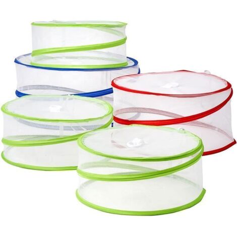 5 Couverture Nourriture Maille Pop-Up, Cloche Alimentaire Pliable: 3 Tailles (1/4)