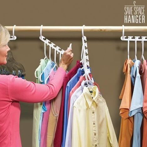 Cintre Multiple Save Space Hanger (Pack de 8) (1/3)