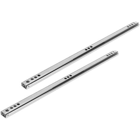 guide de tiroir 2 pièces / ensemble 342x17mm glissière de roulement à billes de rail de tiroir en acier laminé à froid pour le (1/4)