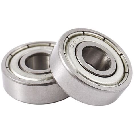 10 PièCes 607ZZ 19 X 7 X6 Mm ScelléS Roulements à Billes en MéTal à une RangéE de Profondeur (1/3)