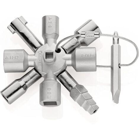 TwinKey Clé universelle pour armoires de commande pour toutes les armoires et systèmes de fermeture standard (92 mm) 00 11 01 4