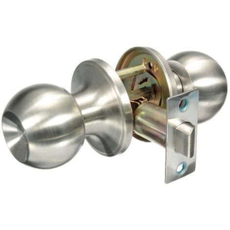 NEUFU Kit Serrure de Poignée Bouton de Porte Sécurité Billes Rondes Pour Salle de Bain Maison Canal (1/4)