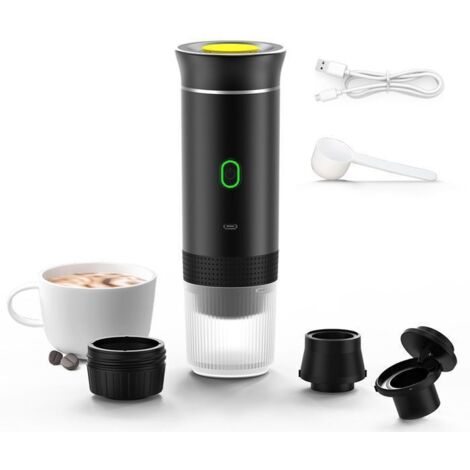 3PCS de Cafetières Portable Machine à Café Cafetière Expresso Chauffage Compatible avec Les Capsules Café Moulu pour Voiture Camion (1/5)