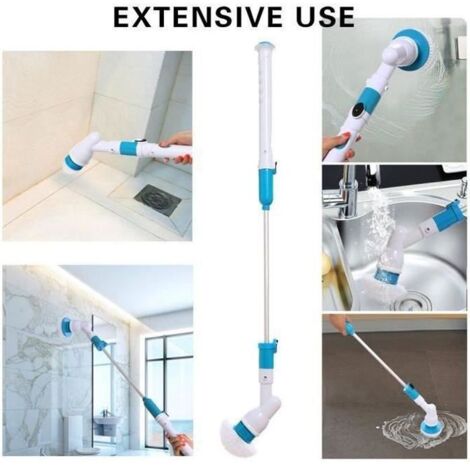 Turbo Scrub Electric Long Handle Spin Scrubber Ménage Nettoyage Brush Suit Combinaison