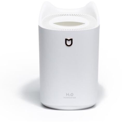 Humidificateur d’Air 3L - 250 ml/h - 3 Niveaux de Brouillard - 22db - lamp colore - Blanc (1/4)