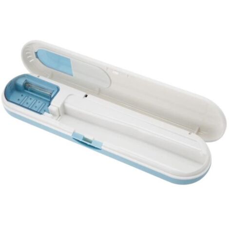 Boîte de stérilisateur de brosse à dents UV portable LIA - Bleu - Adulte (1/4)