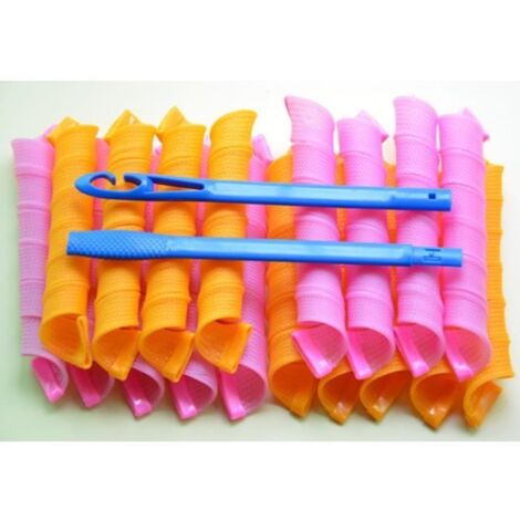 Bigoudis Manuels en Plastique - Multicolore - 18Pcs - Femme (1/3)