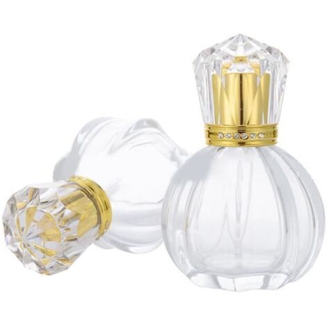 Vaporisateur de parfum - ESTINK - 50ml - Verre de haute qualité - Couverture dorée - Compact et léger (1/4)