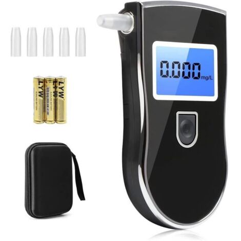 Alcootest Ethylotest Electronique, Professionnel Portable Numérique avec Ecran LCD d\'Affichage, Capteur à Semi-conducteur Teste A31 (1/4)