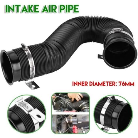 76mm 3 pouces Tuyau d\'Admission d\'Air, Tuyau d\'Entrée d\'Air Froid Tube d\'Admission d\'Air Tuyau d\'Air de Voiture Universel -WER (1/4)