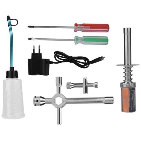 ARAMOX démarreur à préchauffage Kit de démarrage RC Nitro allumeur de bougie de préchauffage avec chargeur voiture de Buggy de (1/4)