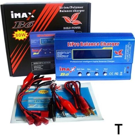 Imax B6 B6AC chargeur de équilibre Afficheur numérique multifonction intelligent 80W,T Plug (1/4)