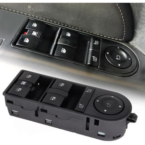 Interrupteur de commande principal de fenêtre électrique pour Vauxhall Opel Astra H Zafira 2004-2015 13228699 13228877 (1/4)