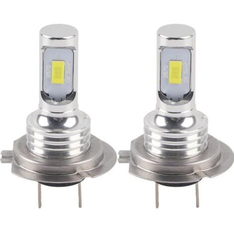 Lot de 2 Ampoules de Phares LED H7, 80 W 6000 K LED Universelles pour Feux de Brouillard de Voiture Blanc 12-24 V (1/4)