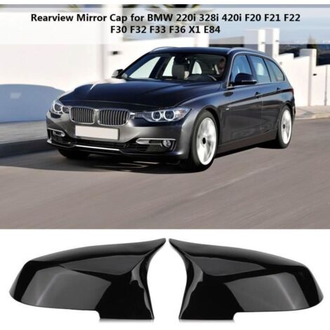 MEIHE Cache paire de rétroviseurs pour BMW 220i 328i 420i F20 F21 F22 F30 F32 F33 F36 X1 E84 (1/4)