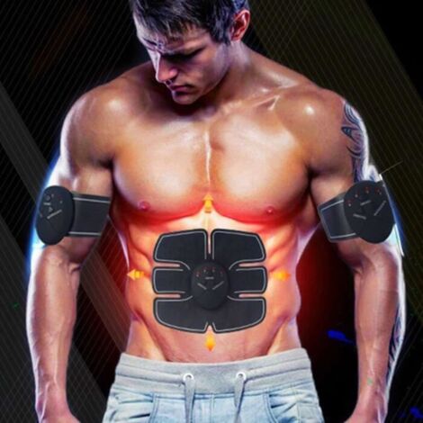 Electrostimulateur, Appareil de Musculation Abdominaux Bras Cuisses Ceinture abdo Appareil de Fitness pour Hommes Femmes