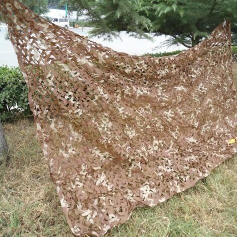 2mx4m désert filet de Camouflage Tactique Militaire Armée Camo filets pour chasse camping voiture couverture (1/4)
