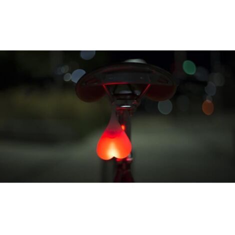Lumière LED feu arrière pour vélo cyclisme - BIKE BALLS - Rouge - Pour être vu - Sangle intégrée - 3 modes