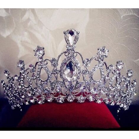MORERE Couronne Cristal Mariée Voile Bandeau à Cheveux Mariage Bijoux (1/4)