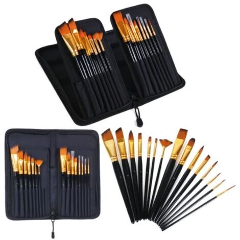 Pinceaux Set De Art Professionnelle, Pinceau D\'artiste, Pour La Peinture Acrylique, L\'aquarelle, L\'huile Et La Gouache Différentes (1/3)