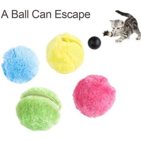 Jouet en peluche automatique pour animaux de compagnie Jouet en peluche pour chien Jouet interactif pour chat à balle activée par-5 (1/3)