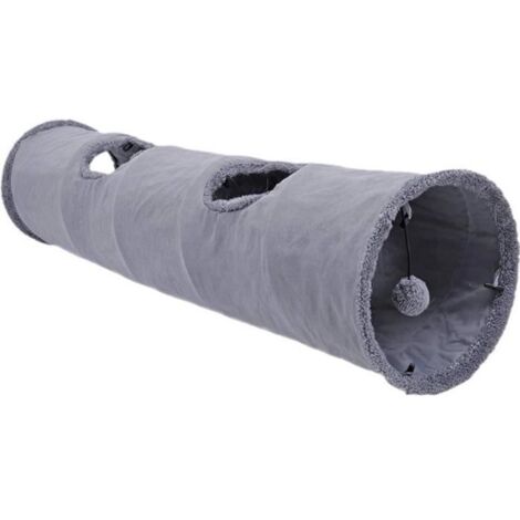 Tunnel pour Chat Pliable pour Chat Jouets pour Chat Tunnel de Jeu Durable en SuèDe Caché Tunnel pour Plis pour Animaux de Compagnie (1/3)