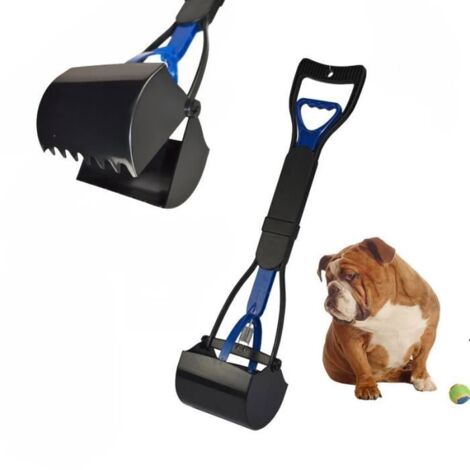 Pelle à déjections - Pratique - Portable - Manche long - Plastique - Noir (1/3)