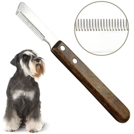 Brosse Chien Brosse Chat,Couteau à Trimmer pour Main Droitier Couteau à dénuder Professionnel pour Chien avec Manche Ergonomique