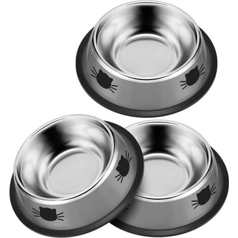 Gamelle pour Chat - INOX - Bol Rond - Durable - Facile à nettoyer - Intérieur (1/3)