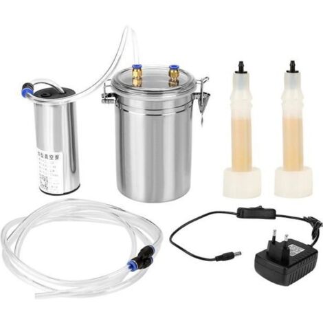 Machine à traire électrique 2L trayeuse portable en acier inoxydable pour moutons (prise UE 110-240V)-CHD (1/4)