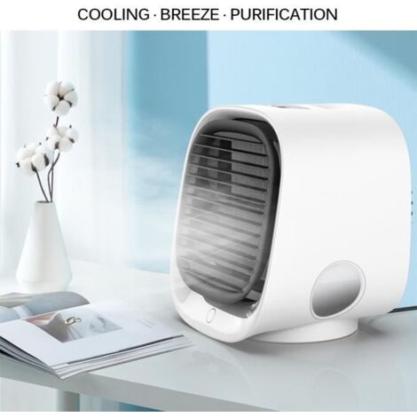 Mini climatiseur refroidisseur d\'air Portable à ions négatifs USB climatiseur rapide ventilateur bureau chambre refroidisseur d\'air (1/3)