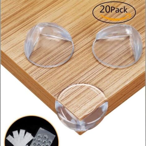 20 pièces protege coin de table, protections d\'angles et rebords, protection bebe - Transparent Protecteur de Coin, Protecteur de (1/4)