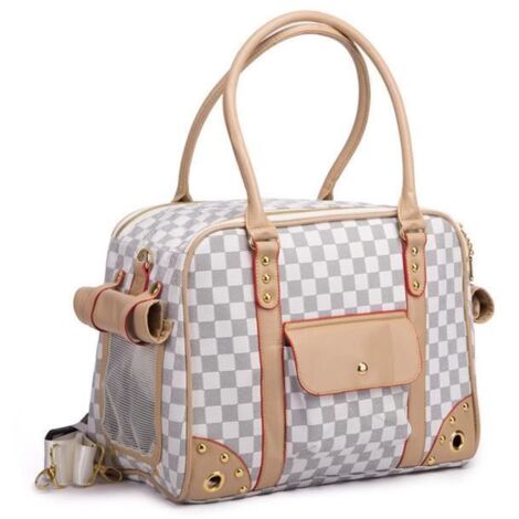 Sac De Transport En Cuir Pu De Luxe Sac De Transport Pour Petit Chien Chat Animal De Compagnie, Sac à Main Fourre-tout De Voyage (1/4)