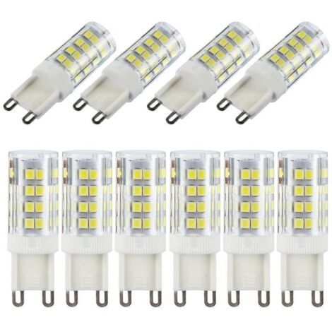 BLOOMWIN 10pcs G9 LED Ampoule 3W 51 LED 300LM Ampoule Halogène 30W SMD2835 360° Blanc Froid 3000K 220V Non-Dimmable (1/4)