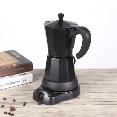 ESTINK machine à café Pot de cafetière électrique portable de 300 ml faisant la machine pour la prise européenne de bureau à (1/4)