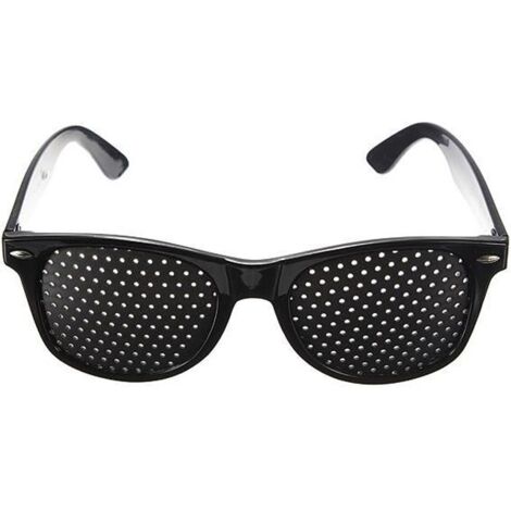 NEUFU Lunettes Trous Sténopé Grille Vision Améliorer Vue Exercice Yeux Pinhole Glasse (1/3)