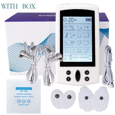 325 avec boîte Appareil de Massage à impulsion électronique intelligent, 16 modes de santé, stimulateur muscu (1/4)