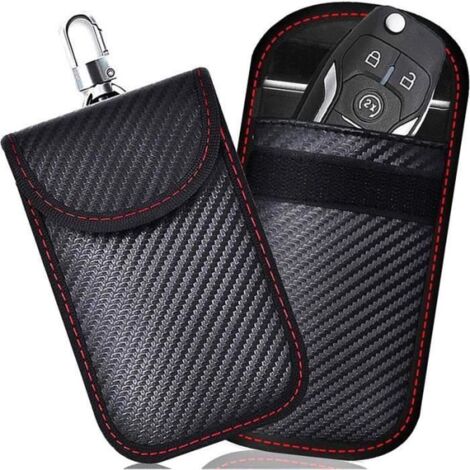 PORTE CARTE Todoxi Signal Blocage Faraday Pochette Sac Lot de 2 Pochettes Blocage Signal RFID pour Clé Voiture Étui de Protection