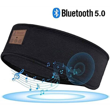 Masque de Nuit, Masque de Sommeil, Bandeau Bluetooth, Ecouteur Sommeil Cadeaux, Parfait pour Sport, Dormeurs Latéraux, Voyage (1/3)