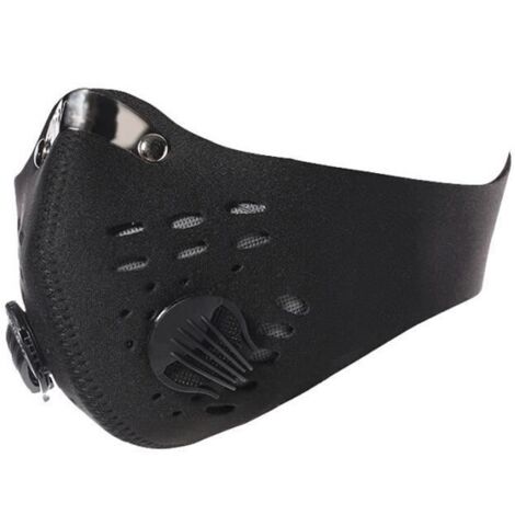Activé carbone anti-poussière Vélo Moto Racing Ski Half Masque BK star12 (1/3)