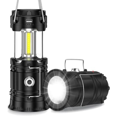 Lanterne Camping LED Pliable - 360° Eclairage - Batterie Rechargeable - IPX4 (1/4)