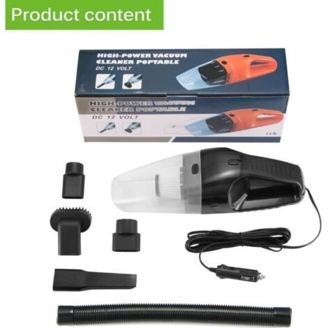Aspirateur de voiture 150W Portable Sec humide à double usage-Noir (1/4)