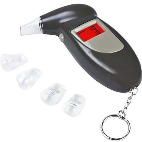 Éthylotest Électronique Alcootest Numérique Trousseau Portable Alcool Testeur Numérique d\'alcoolémie (1/4)