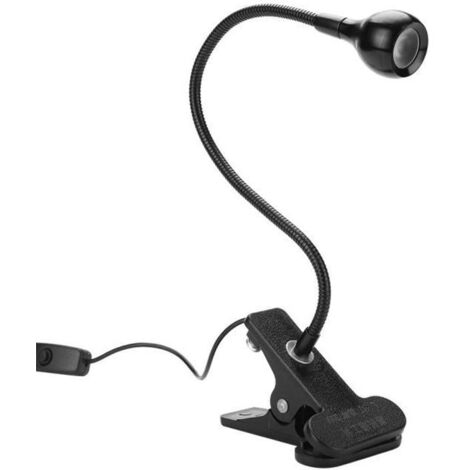 YOSOO Lampe de séchage de colle UV USB 3W UV colle lampe ultraviolette LED violet lumière USB avec clip et interrupteur pour la