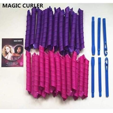 Bigoudis Manuels - Magic Curler - 40PCS - Violet - Adulte - Femme (1/4)