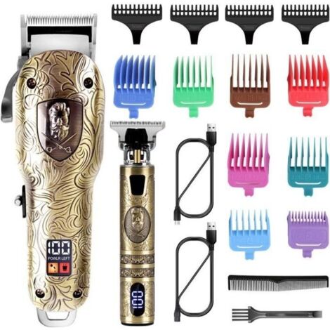 Tondeuse Cheveux - Surker - Professionnelle - Sans Fil - 12 Peignes - Mixte (1/4)