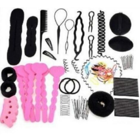 Accessoires De Coiffure, Hair Styling Set D\'Outils De Coiffure Cheveux Accessoires Pour Femmes Et Filles Convient 20 Pcs
