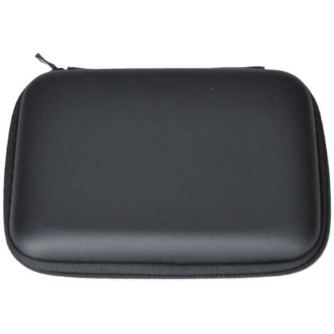 Disque Dur Portable Dur Antichoc Glissiere Housse Sac 2.5\" HDD Sac Etui Noir (1/3)